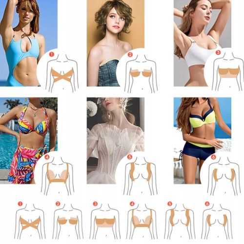 ORYGINALNA TAŚMA UNOSZĄCA PODTRZYMUJĄCA MODELUJĄCA BIUST SUKNIA GOŁE zdjęcie 12