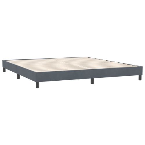 Łóżko Box Spring bez materaca Ciemnoszary 180x210 cm Aksamit na Arena.pl