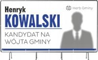 BANER WYBORCZY BANERY WYBORCZE 100x50cm - 5szt. gotowy projekt PLANDEKA