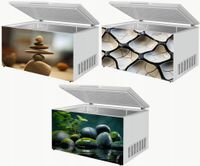 Naklejka samoprzylepna na zamrażarkę zmywarkę pralkę KAMIENNE RÓŻNE WZORY