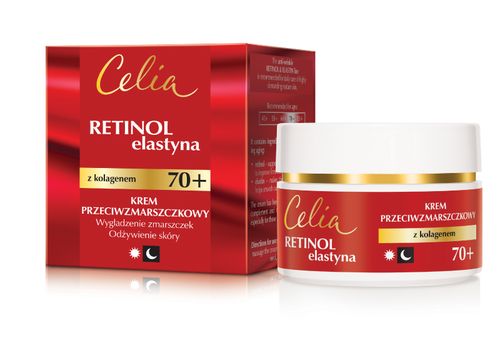 CELIA Retinol Elastyna Krem przeciwzmarszczkowy 70+ na dzień i na noc 50 ml na Arena.pl