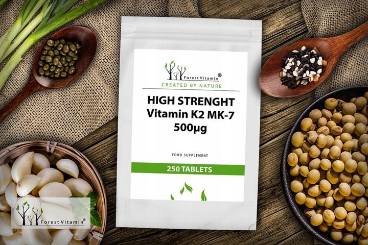 FOREST WITAMINA K2 MK-7 500mcg 100 tab NATURALNA zdjęcie 3
