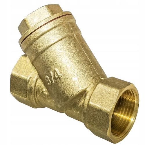 FILTR SKOŚNY MOSIĘŻNY SIATKOWY DO WODY 3/4" DN15 SOLIDNY MOCNY TMAX = 120°C na Arena.pl