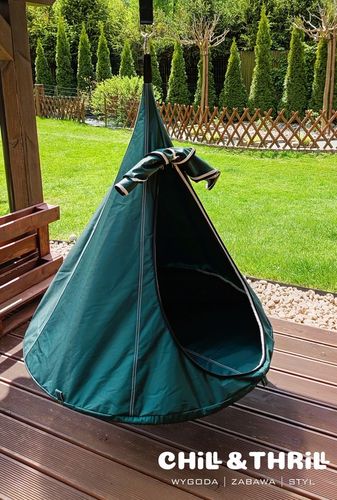 KOKON WISZĄCY NAMIOT HAMAK HUŚTAWKA GNIAZDO DO OGRODU POKOJU 100x110 INNY na Arena.pl