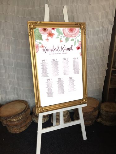 RUSTYKALNY PLAN STOŁÓW GOŚCI TABLICA ŚLUB WESELE na Arena.pl