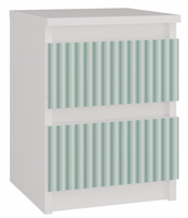 Stolik Nocny Młodzieżowy 2 Szuflady 30 cm Zieleń MALWINA III TS - 3 Kolory