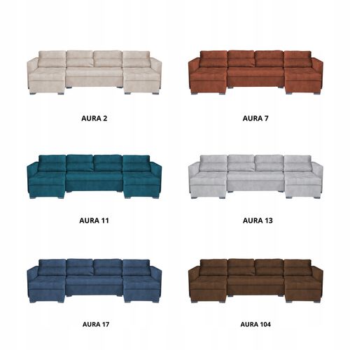 Narożnik Varius BIG rozkładany f spania pojemniki Family meble morski na Arena.pl