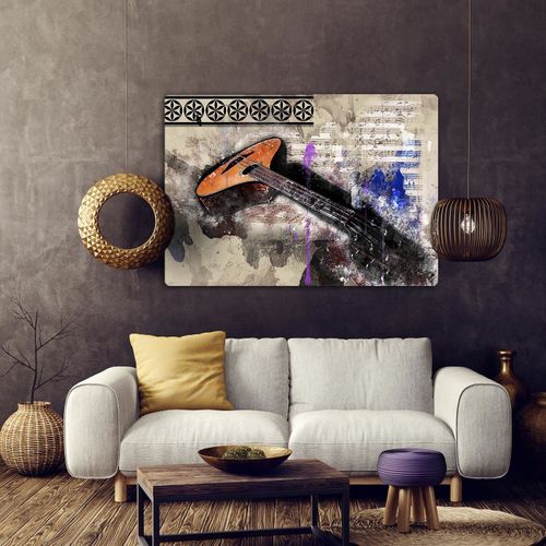 Obraz na metalu, Gitara abstrakcja 40x30 na Arena.pl