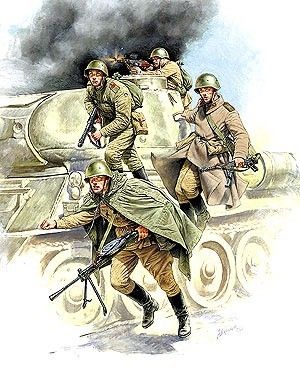 Zvezda Soviet Tank Infantry WWII na Arena.pl