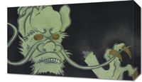 Obraz 50x30cm Golden Eyed Monster, Sekka Japoński Vintage