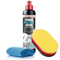 pasta polerska z woskiem menzerna pp ultra one step + aplikator tricolor