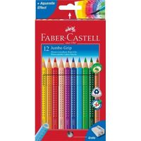 KREDKI JUMBO GRIP 12 KOLORÓW FABER CASTELL