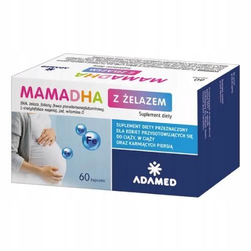 MamaDHA z żelazem, 60 kaps. zdjęcie 2