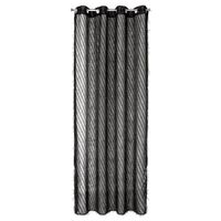 Luksusowa zasłona na przelotkach LAUREL 140X250 czarna