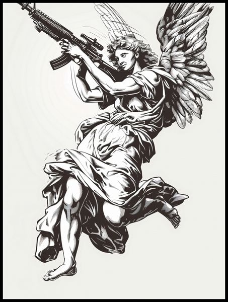 Plakat 75x100cm Anioł Wojny zdjęcie 2