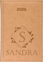 KALENDARZ A5 2026 dzienny KSIĄŻKOWY z grawerem PERSONALIZACJA + IMIĘ