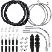 Zestaw pełny linek i pancerzy do przerzutki hamulca końcówki fajki osłonki