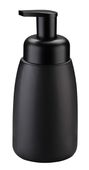 Dozownik do mydła z pompką z funkcją piany ceramiczny czarny matowy gładki