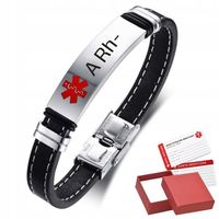 Obszywana Bransoletka ze Znakiem Medycznym, GRUPA KRWI
