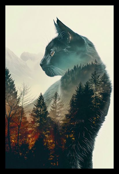 Plakat 20x30cm Koci Duch Lasu zdjęcie 2