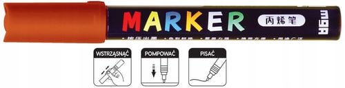 marker akrylowy 1-2 mm brązowy czerwonawy a'6 235 na Arena.pl