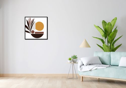 Plakat 60x60cm Stylizacja Roślin na Arena.pl