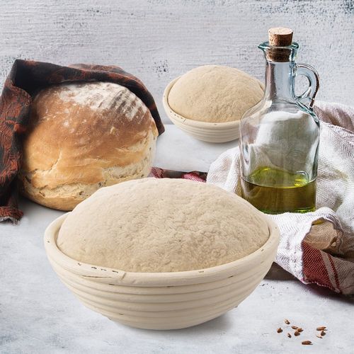 Koszyk Rattanowy do Wyrastania Formowania Chleba Ciasta na Bochenek 1,5 kg na Arena.pl