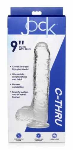 curvetoys jock c-thru transparent 25cm - model anatomiczny z przyssawką na Arena.pl