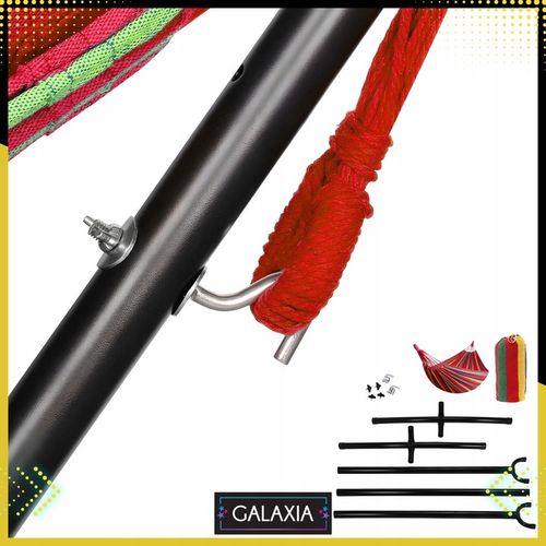 HAMAK ZE STELAŻEM Stelaż do hamaka STOJAK NA HAMAK OGRODOWY DWUOSOBOWY XXL na Arena.pl