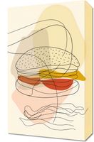 Obraz 30x50cm Cieniutki Burger