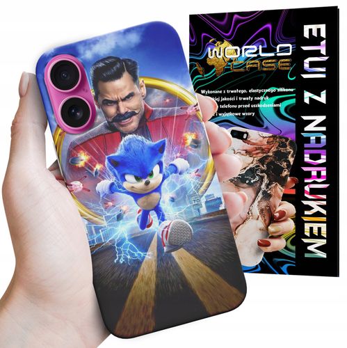 ETUI CASE DO IPHONE 16 - SONIC SONIK WZORY Z BAJEK MARIO PLECKI na Arena.pl