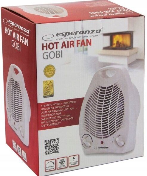 ESPERANZA TERMOWENTYLATOR 1000W/2000W GOBI EHH001 zdjęcie 3