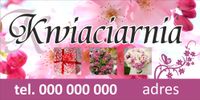 Gotowe BANERY Kwiaciarnia Kwiaty 200x100 mocne