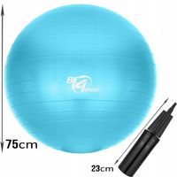 Piłka Gimnastyczna WZMOCNIONA Rehabilitacyjna Anti-Burst 75cm + Pompka