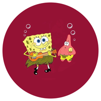 Opłatek na tort SpongeBob Kanciasto Głowy Postać Bajkowa