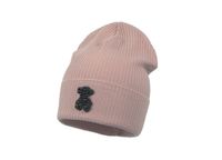 Jamiks MAEVE czapka dla dziewczynki miś brudny róż 50-52