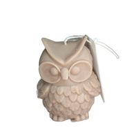 Świeca Dekoracyjna Sowa DUŻA Biała Sojowa Naturalna Nauczyciel Prezent