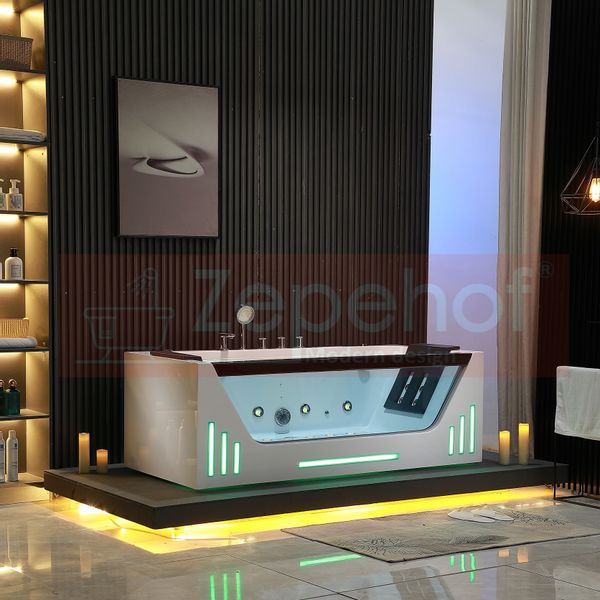 Wanna z hydromasażem EBX-7066 white prostokątna 170cmx78cmx61cm Wodosp zdjęcie 9