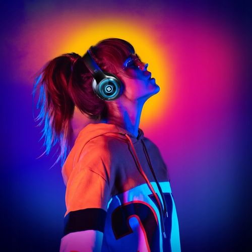 Słuchawki Bezprzewodowe Nauszne z Odpinanym Mikrofonem Bluetooth 5.3 LED SD na Arena.pl