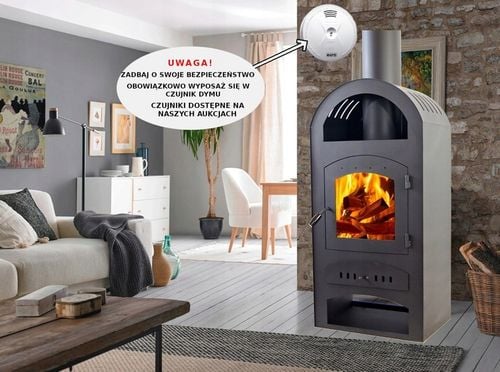 PIEC KOZA KOMINEK WOLNOSTOJĄCY STALOWY HESTIA + AKCESORIA KOMINKOWE na Arena.pl