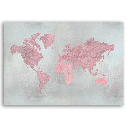 Obraz na płótnie – Canvas, Mapa świata 100x70 na Arena.pl