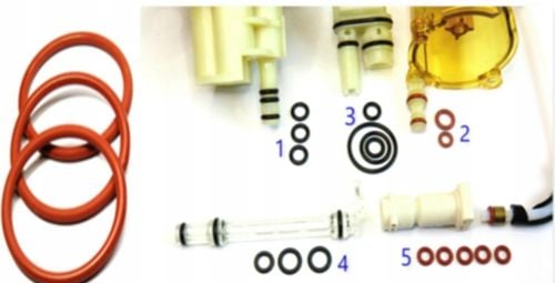 Zestaw uszczelek termobloku / infuzora Delonghi ECAM / ETAM (20 szt) + na Arena.pl