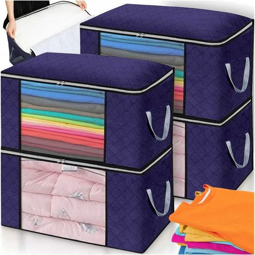 4x ORGANIZER NA UBRANIA POJEMNIK NA POŚCIEL KOŁDRĘ KOCE POKROWIEC XXL na Arena.pl