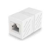 złączka łącznik kabli sieciowych skrętki rj45 biały
