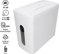 Ultra cicha 40dB niszczarka do papieru ProEasy PCW-1410Q (P4) 4 x 38 mm
