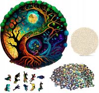 DREWNIANE PUZZLE QUORDLE DLA DOROSŁYCH PREZENT NIEJ NIEGO 200EL DOMEK LEŚNY