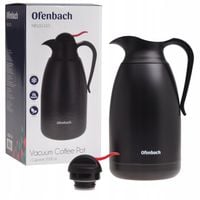 TERMOS KONFERENCYJNY 2 L dzbanek stalowy SZCZELNY do kawy CZARNY