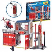 Playmobil Duża Remiza Strażacka 9462 Helikopter Efekty Dźwiękowe Strażak