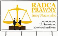 BANER REKLAMOWY 130x80cm projekt w cenie różne wzory RADCA PRAWNY