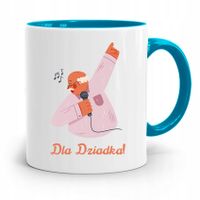 Kubek Błękitny Dzień Dziadka Prezent Dla Dziadka Z Nadrukiem Ze Zdjęciem